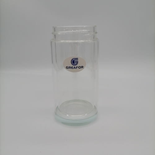 eco-friendly Double walled high borosilicate Glass Tea Coffee bottle