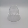 Handmade bowl shaped glass lampshade